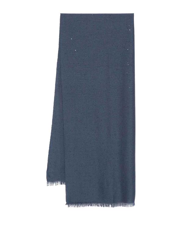 Brunello Cucinelli Écharpe - Bleu