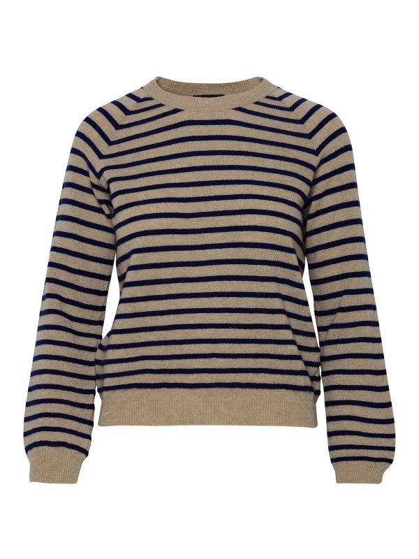 A. P.C. Pull Col Rond - Beige