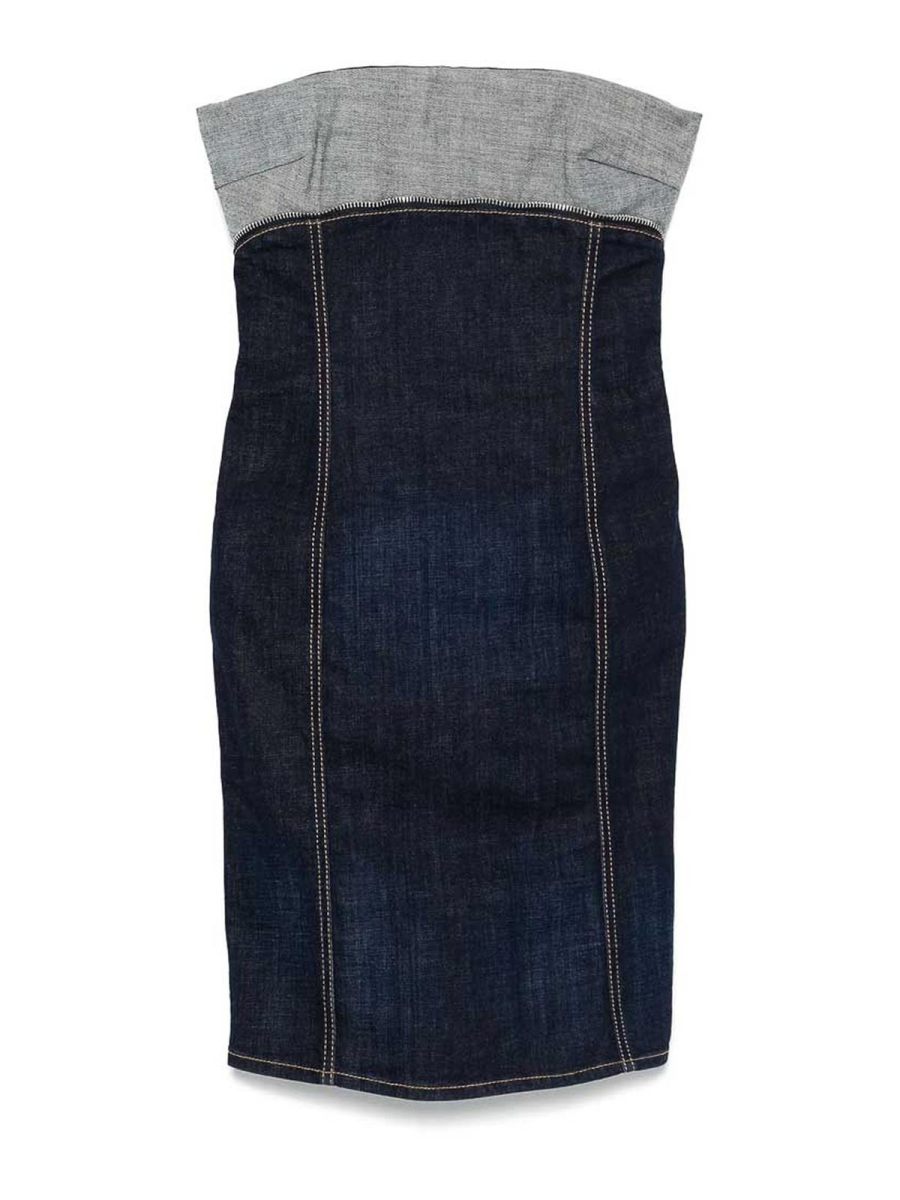 Dsquared2 Robe Au Genou - Bleu