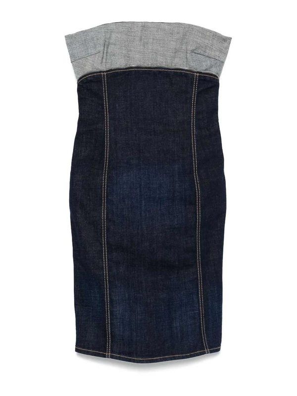 Dsquared2 Robe Au Genou - Bleu