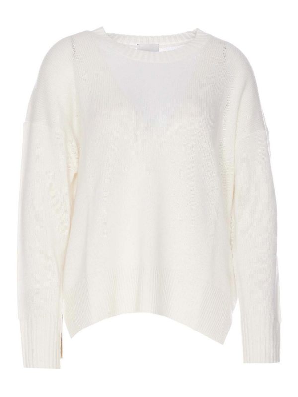 Allude Pull Col Rond - Blanc