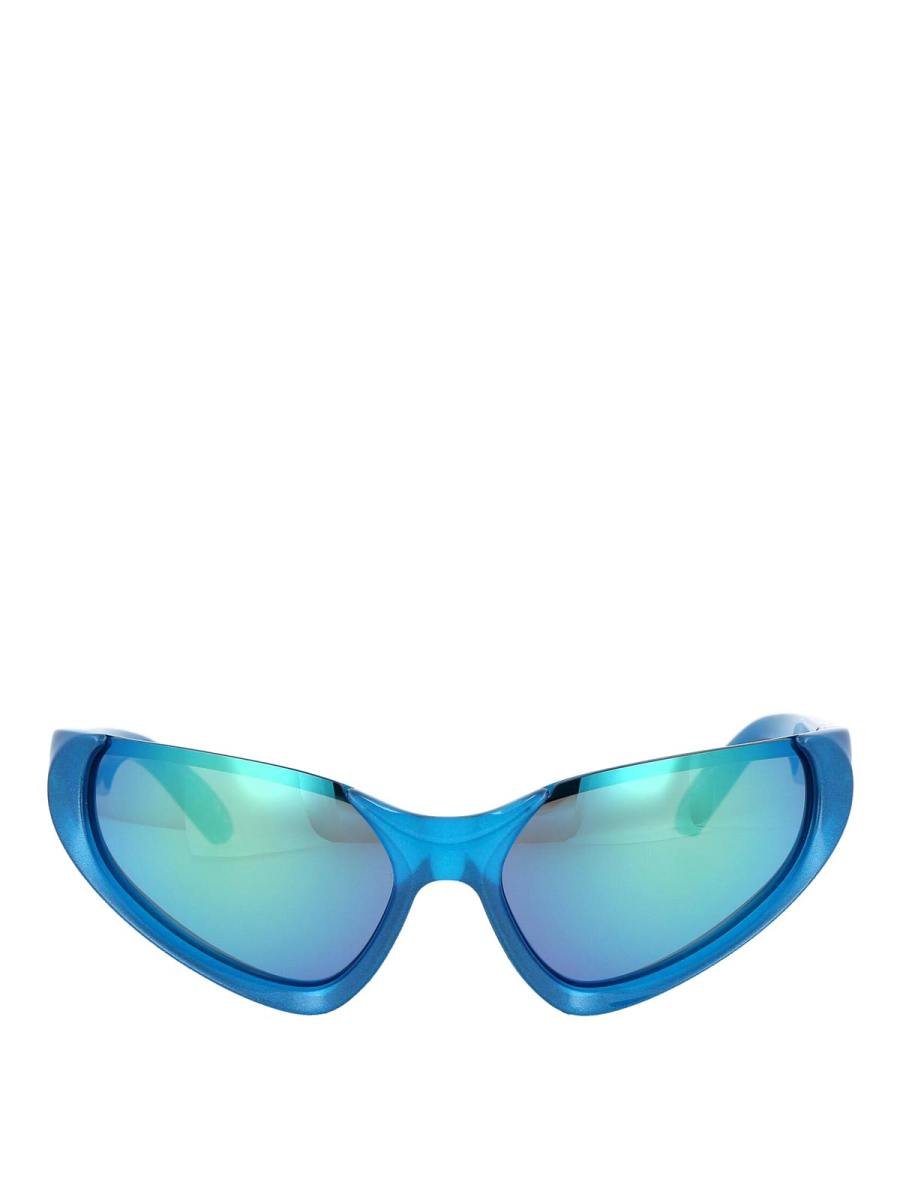 Balenciaga Lunettes De Soleil - Bleu