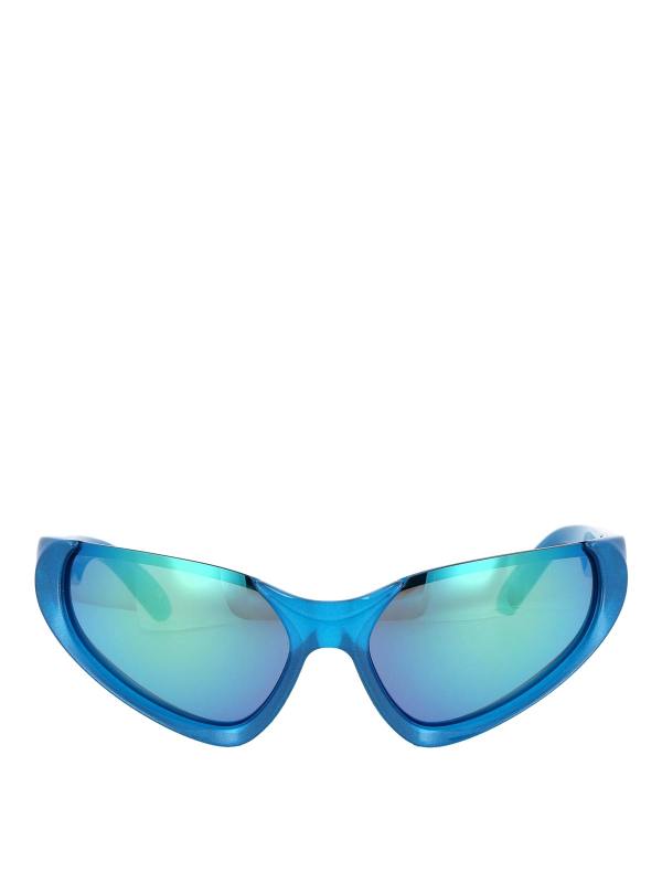 Balenciaga Lunettes De Soleil - Bleu