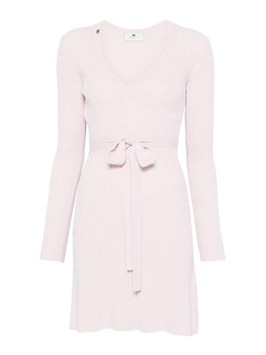 Elisabetta Franchi Robe Au Genou - Rose