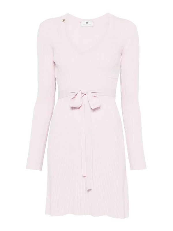 Elisabetta Franchi Robe Au Genou - Rose