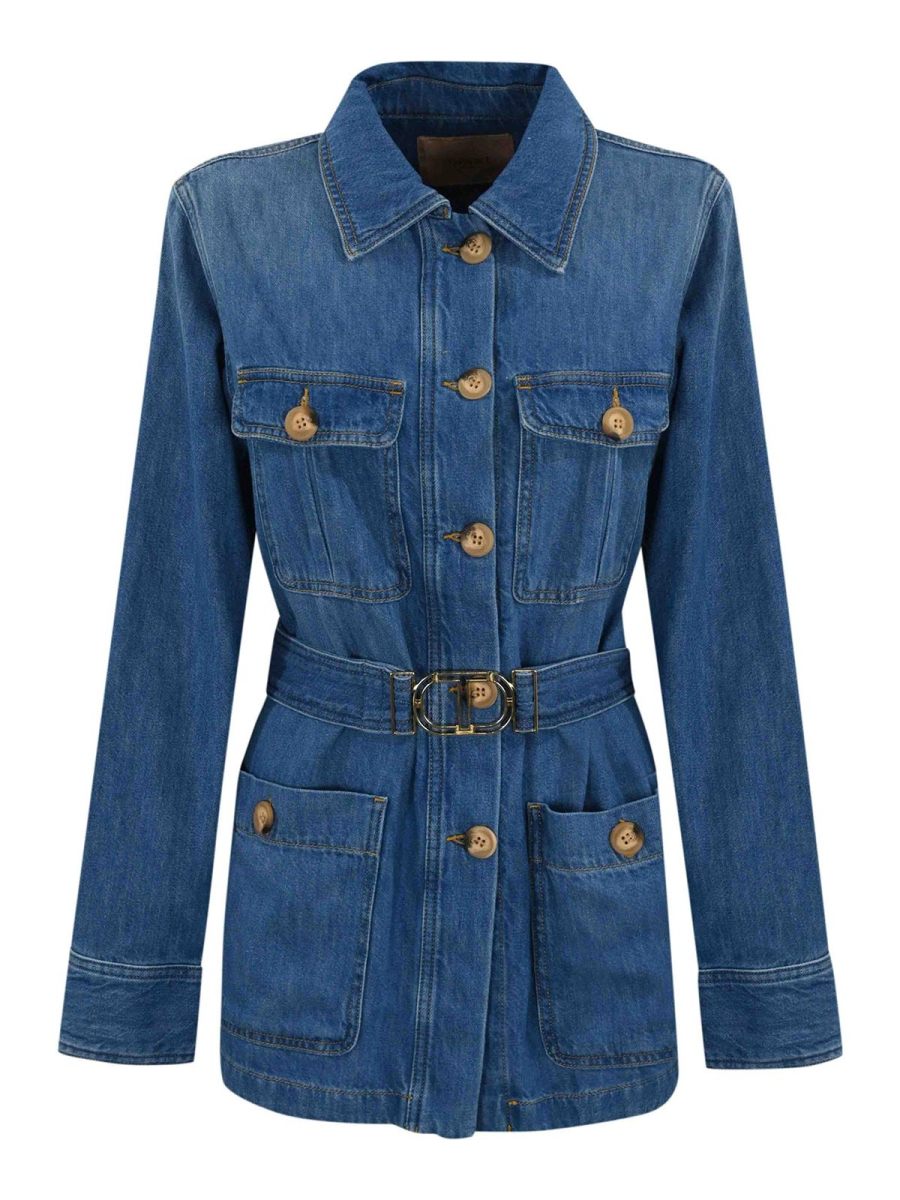 Twinset Veste En Jean - Délavé