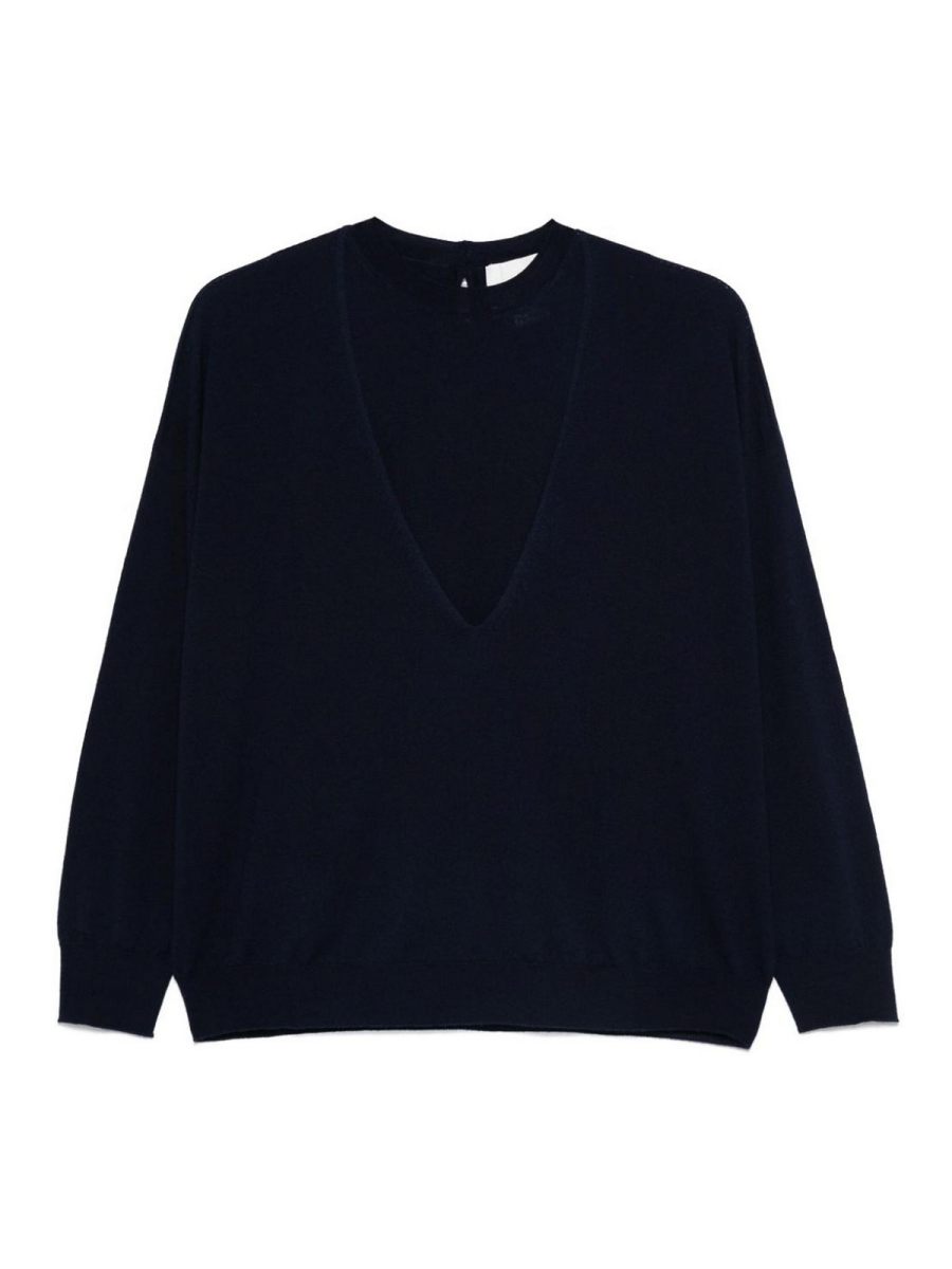 Vanisé Pull Col Rond - Bleu