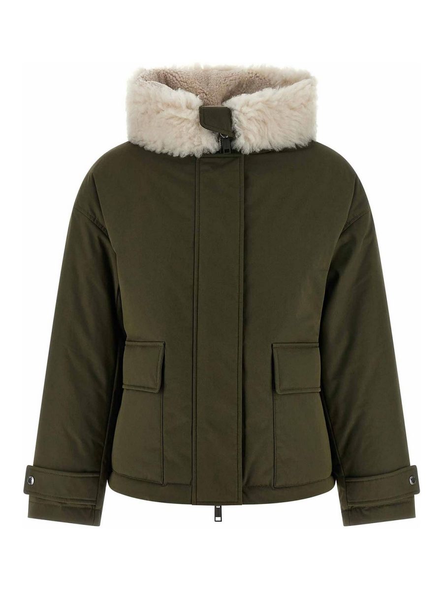 Yves Salomon Parka - Vert