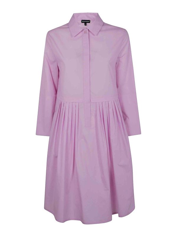 Emporio Armani Robe Au Genou - Rose