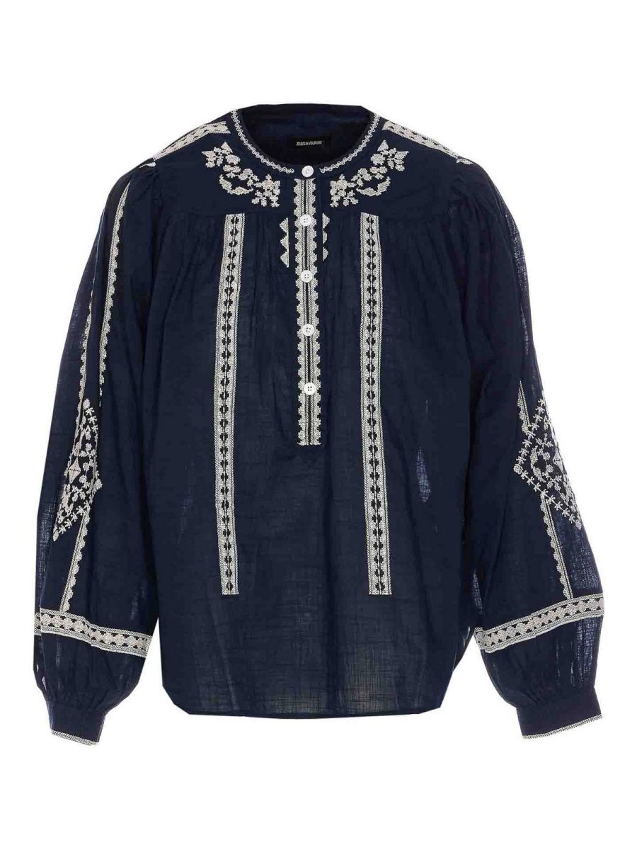 Zadig & Voltaire Pull Col Rond - Bleu