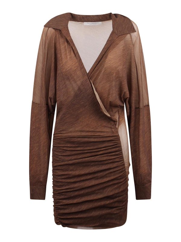 Philosophy di Lorenzo Serafini Robe Courte - Marron