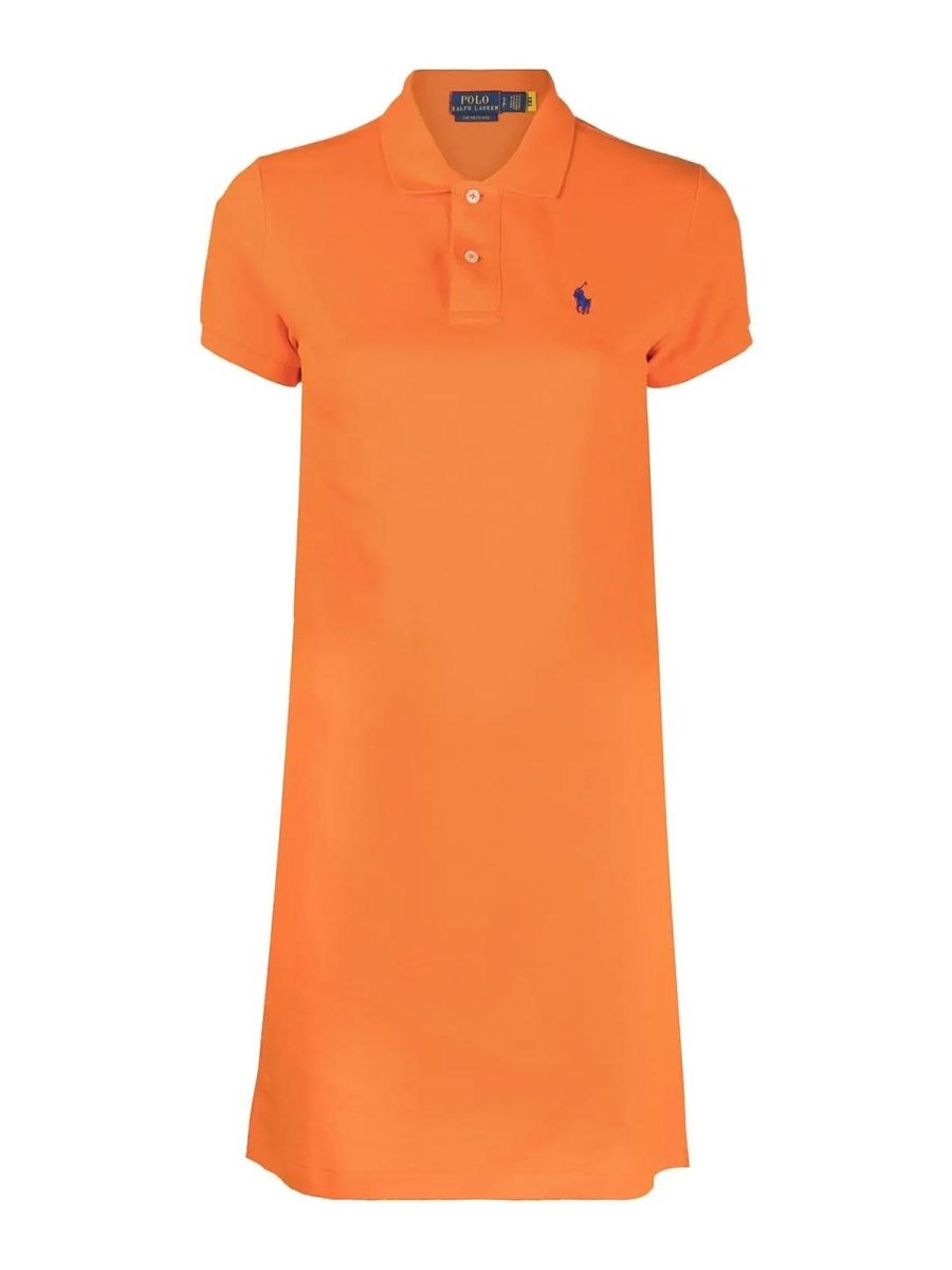 Polo Ralph Lauren Robe Au Genou - Orange