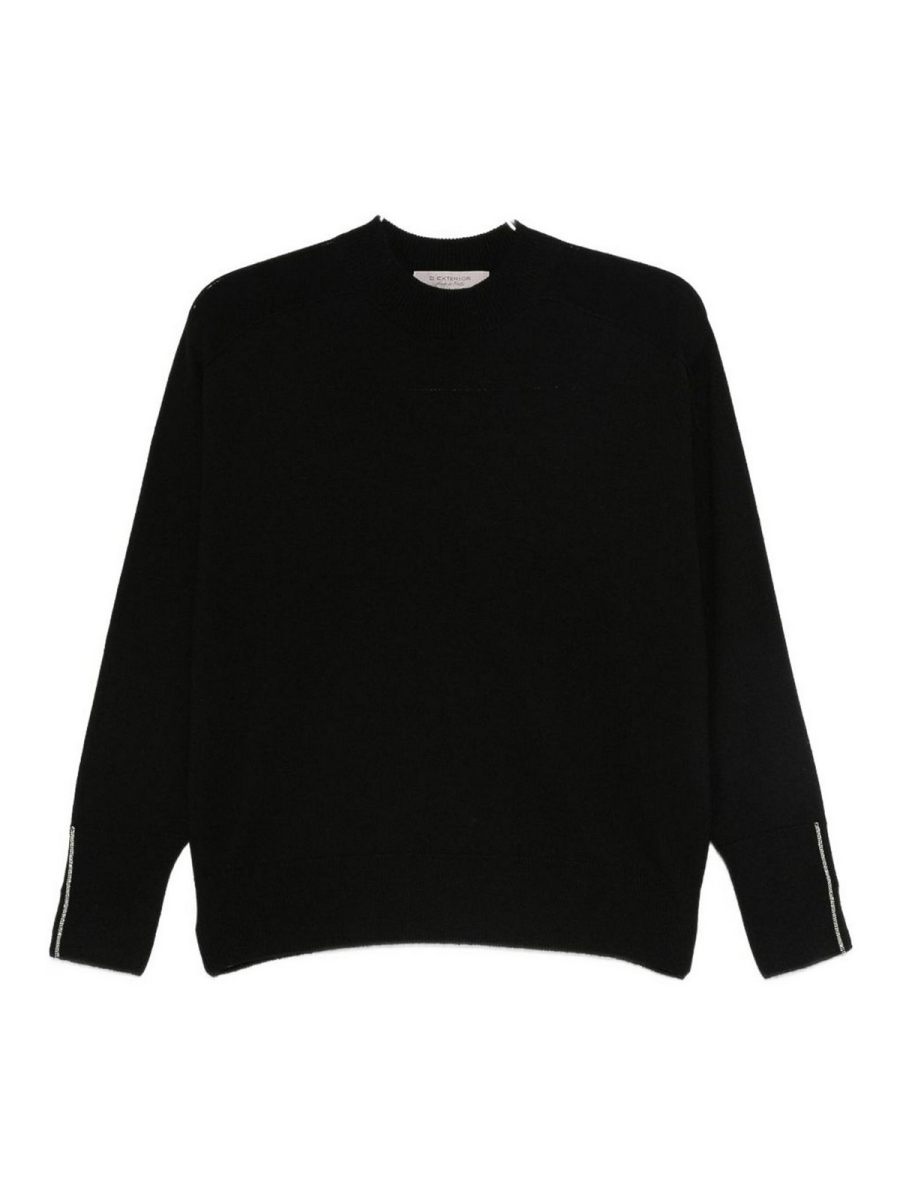 D. Exterior Pull Col Rond - Noir