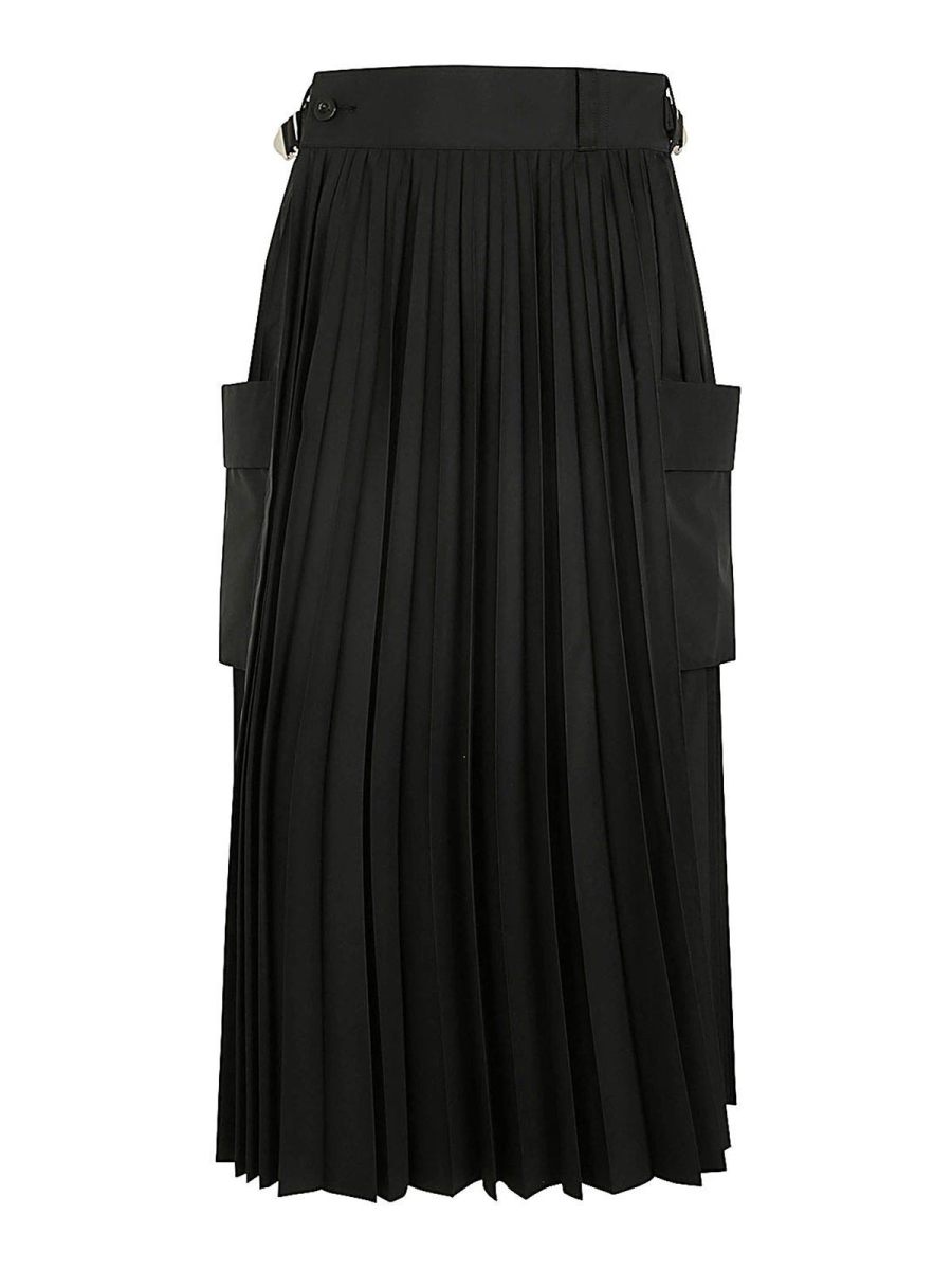 Sacai Jupe Midi - Noir