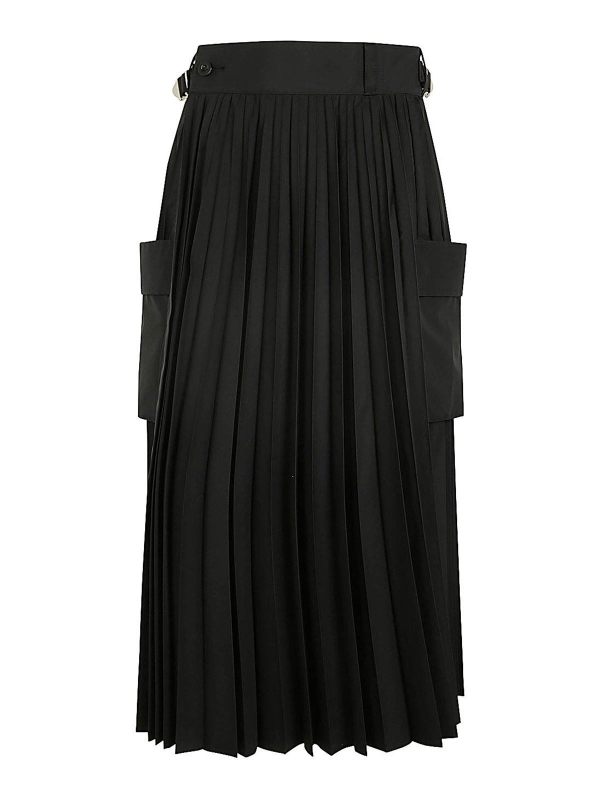 Sacai Jupe Midi - Noir