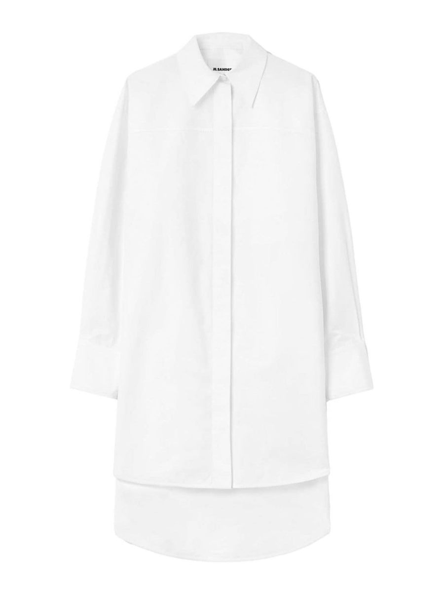 Jil Sander Robe Au Genou - Blanc