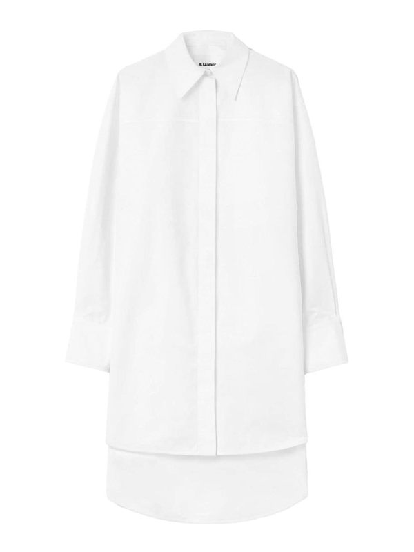 Jil Sander Robe Au Genou - Blanc