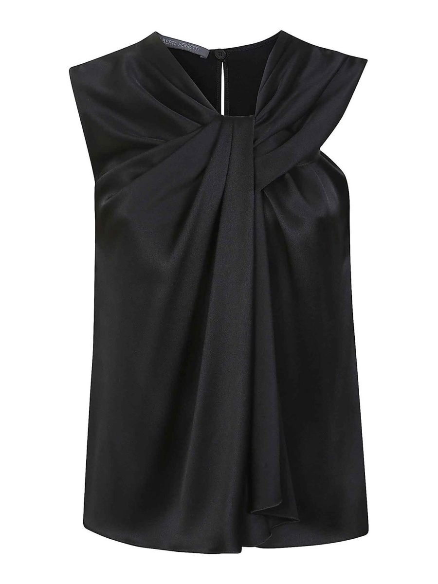 Alberta Ferretti Top - Noir