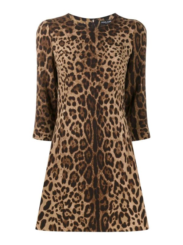 Dolce & Gabbana Robe Courte - Marron