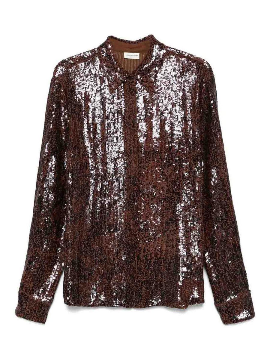 Dries Van Noten Chemise - Marron Clair
