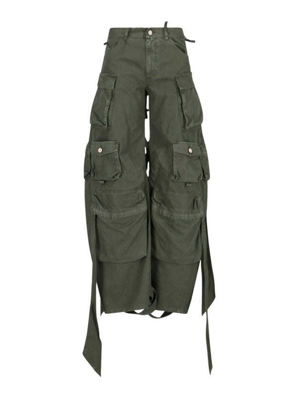 The Attico Pantalons Décontractés - Vert