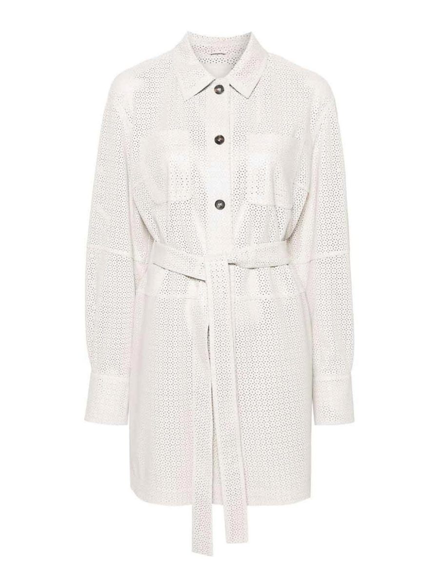 Desa 1972 Blouson En Cuir - Blanc