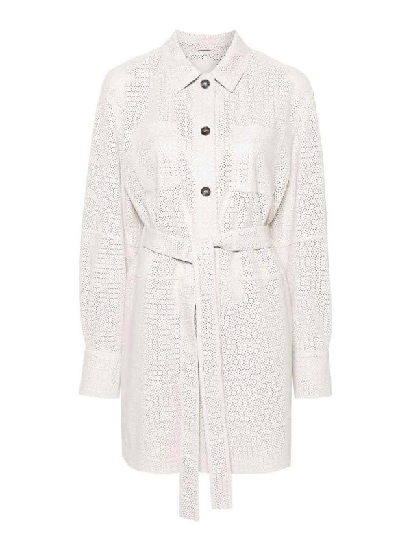 Desa 1972 Blouson En Cuir - Blanc