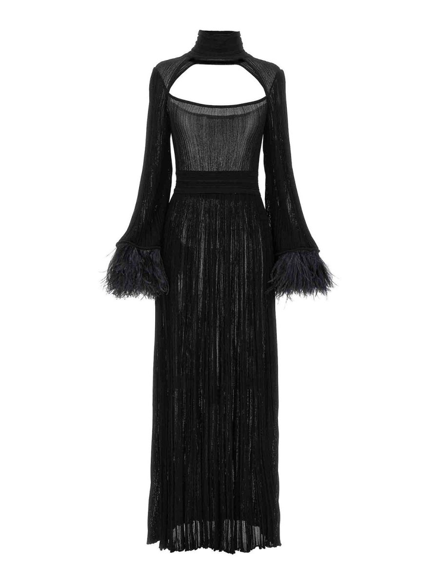 Antonino Valenti Robe Au Genou - Noir