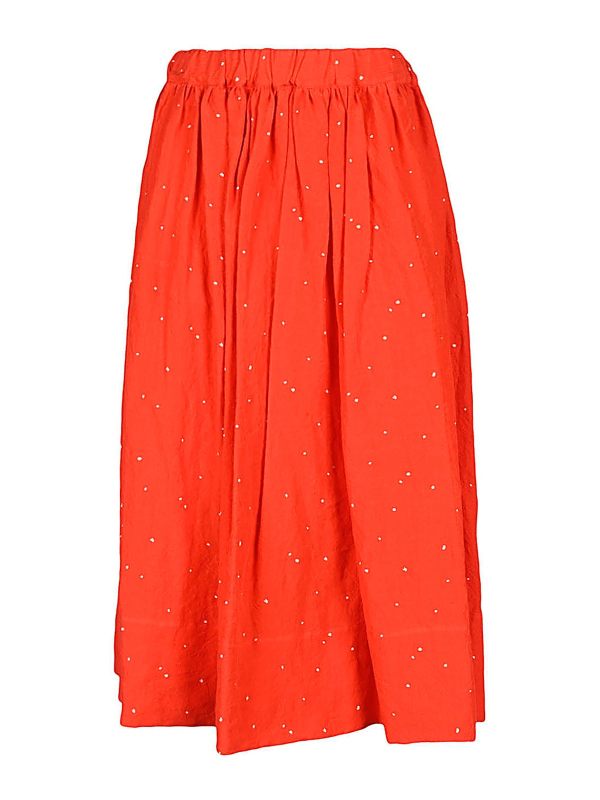 Apuntob Jupe Midi - Rouge
