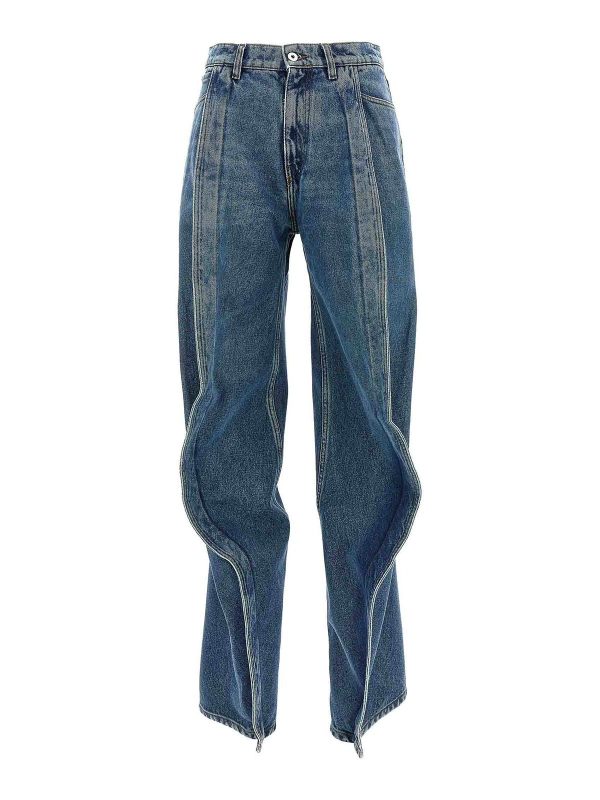 Y/Project Jean Bootcut - Bleu