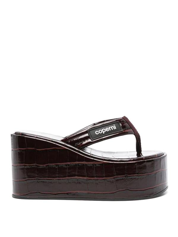 Coperni Sandales - Marron