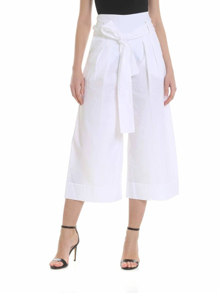 Fuzzi Pantalons Décontractés - Blanc