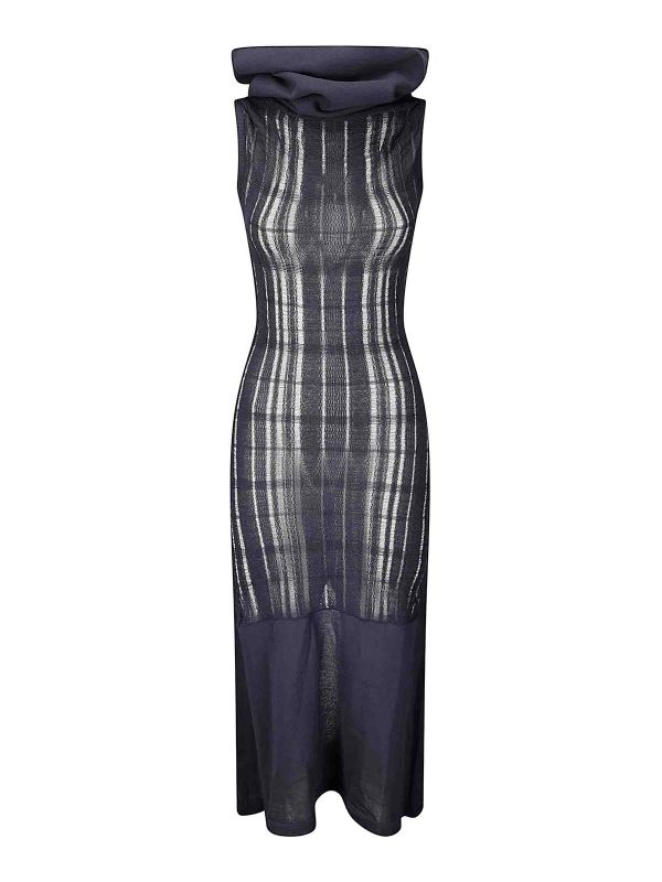 Our Legacy Robe Au Genou - Bleu Foncé