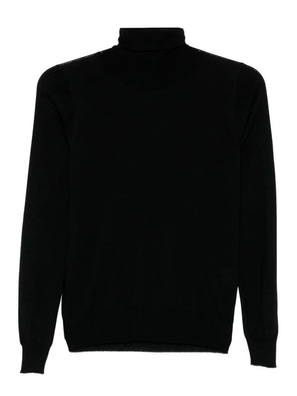 Drumohr Pull Col Roulé - Noir
