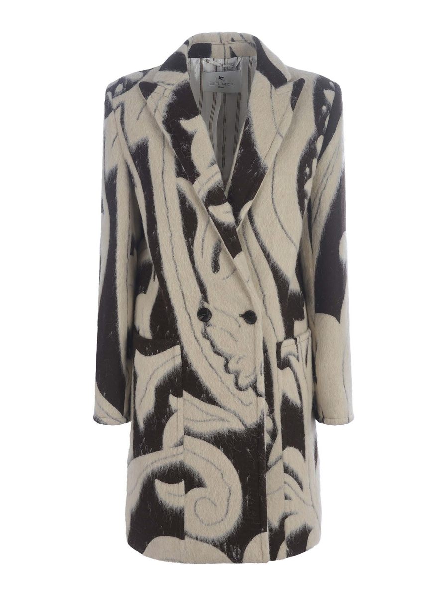 Etro Manteau Court - Beige Clair
