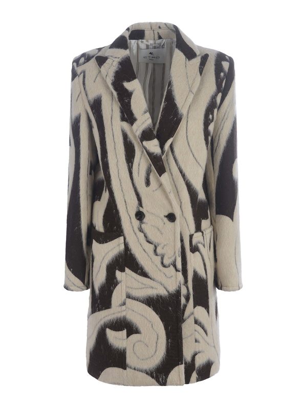 Etro Manteau Court - Beige Clair