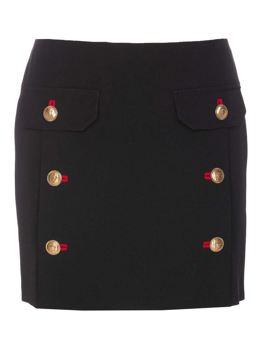 Versace Jupe Midi - Noir