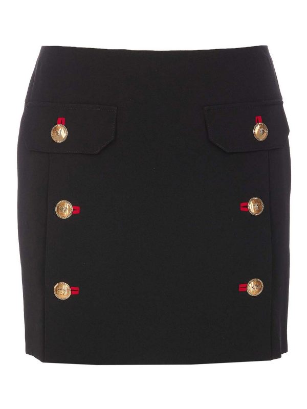 Versace Jupe Midi - Noir