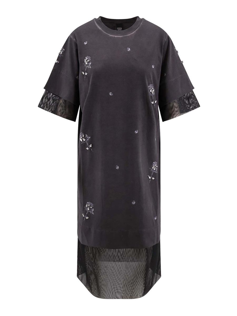 Pinko Robe Au Genou - Noir