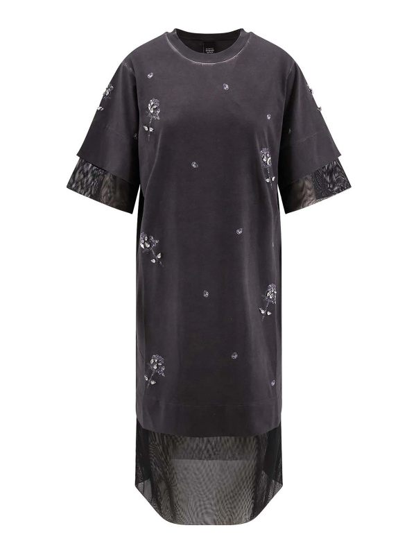 Pinko Robe Au Genou - Noir