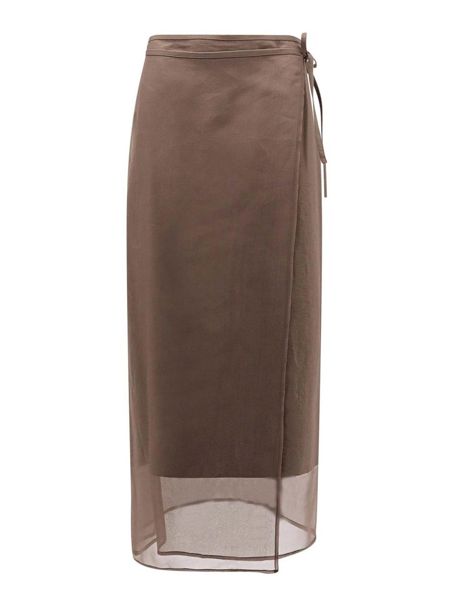 Brunello Cucinelli Mini Jupe - Marron