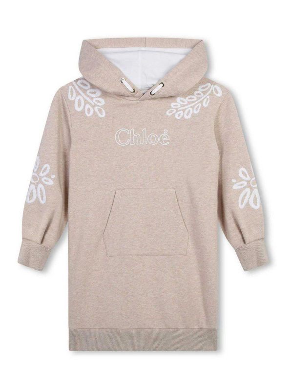Chloe' Robe Au Genou - Beige