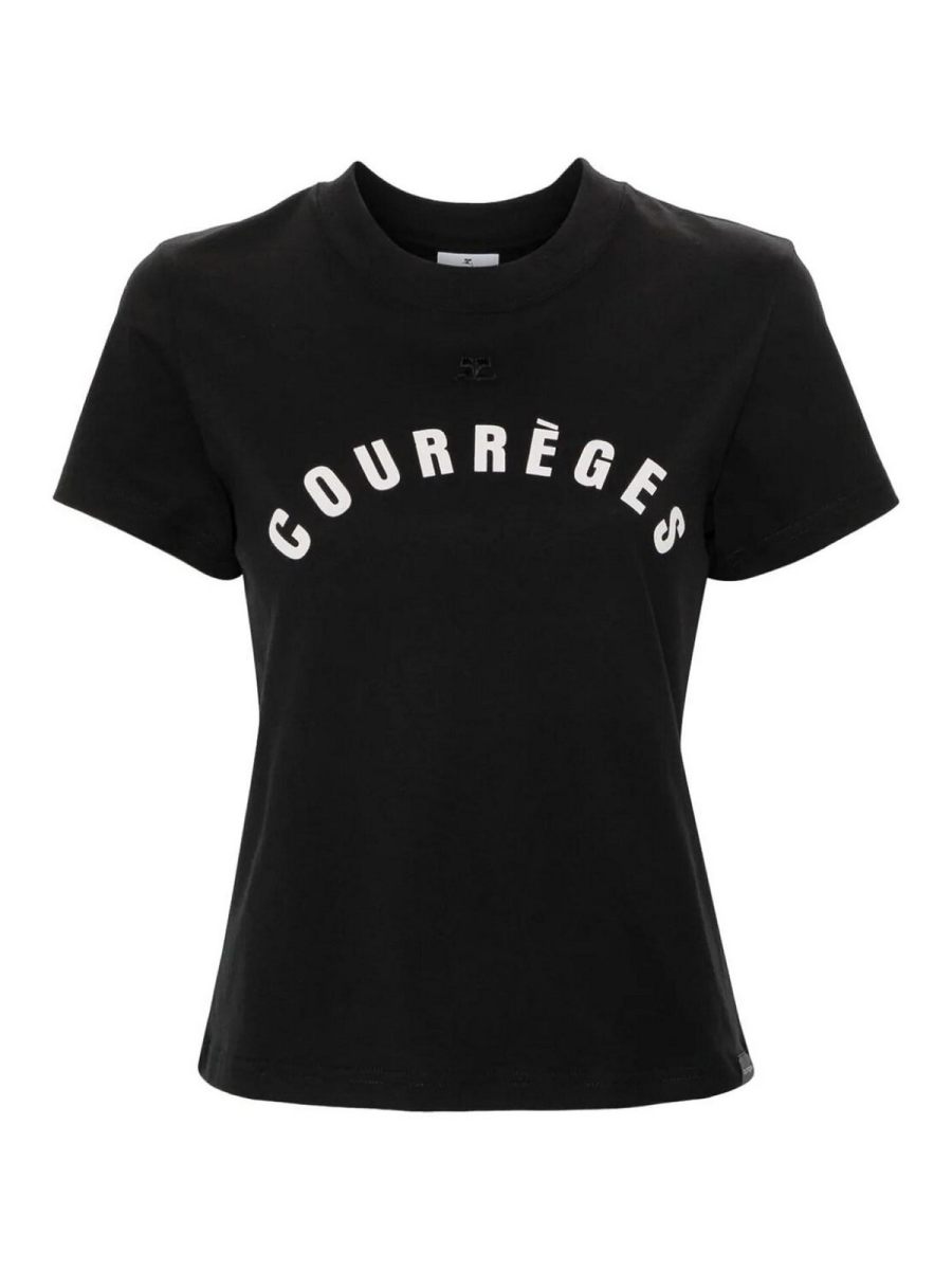 Courreges Pull Col Rond - Noir