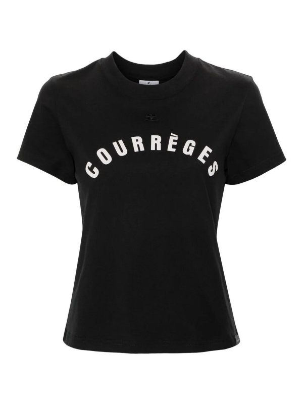 Courreges Pull Col Rond - Noir