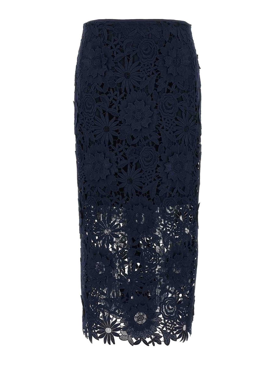 Rotate Birger Christensen Jupe Midi - Bleu