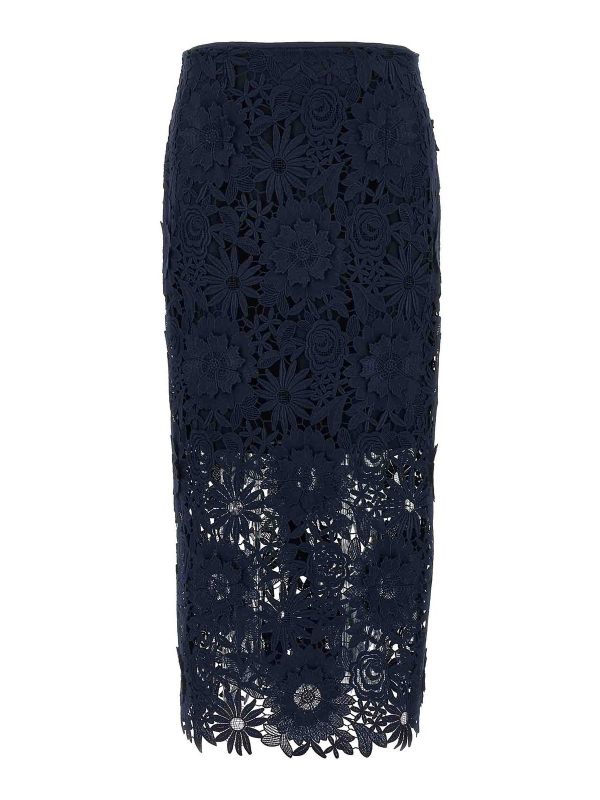 Rotate Birger Christensen Jupe Midi - Bleu