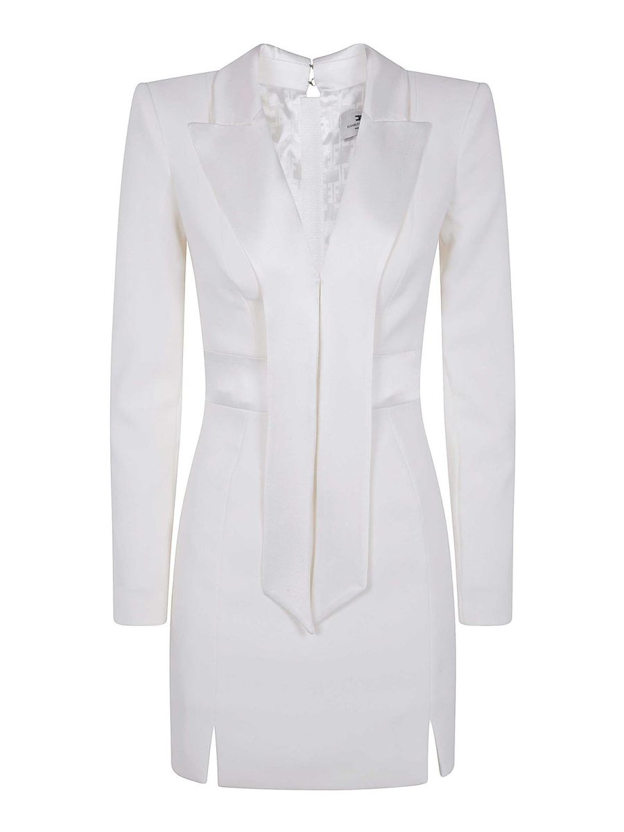Elisabetta Franchi Robe Courte - Blanc