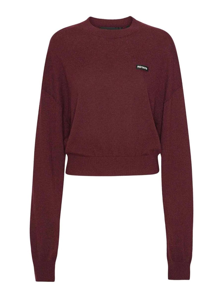 Rotate Birger Christensen Pull Col Bateau - Rouge