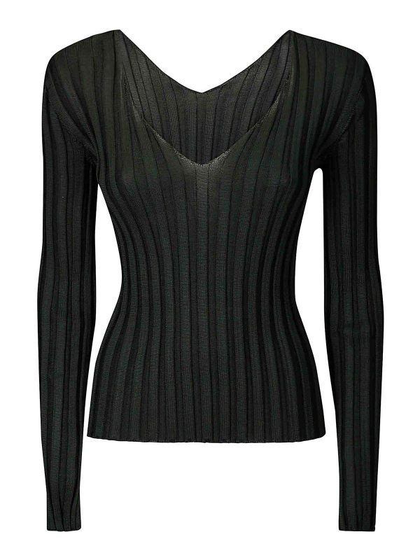 Lussi Pull Col Bateau - Vert Foncé