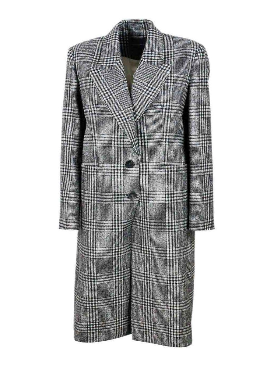 Lorena Antoniazzi Manteau Court - Bleu